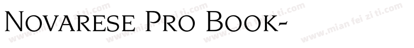 Novarese Pro Book字体转换